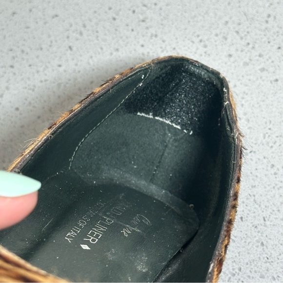 DONALD J PLINER COUTURE TIFF Leopard Calf Hair Peep Toe Pumps Heels 6M - Picture 12 of 12